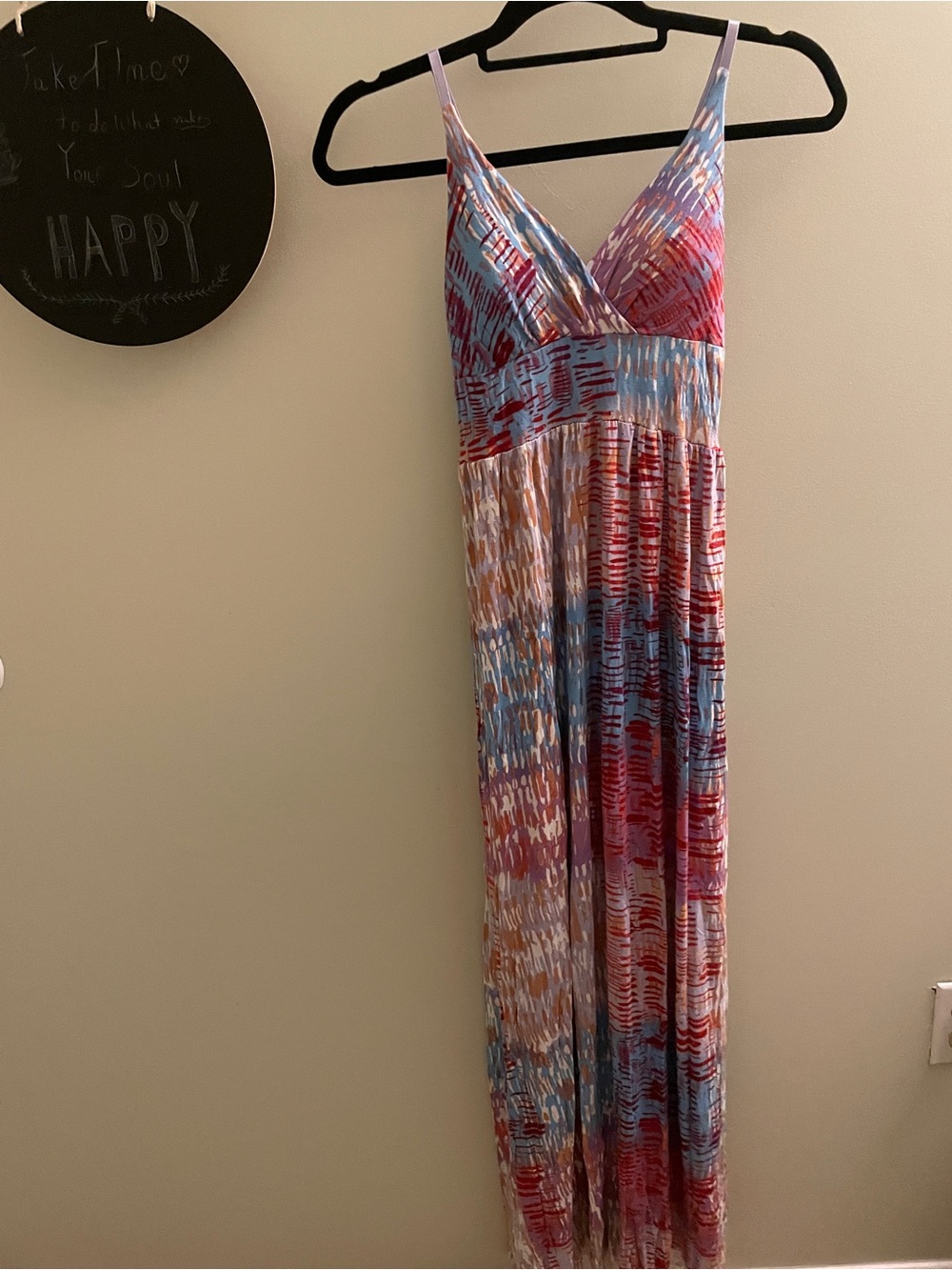 Planet Gold Multicolor Patterned Maxi Dress